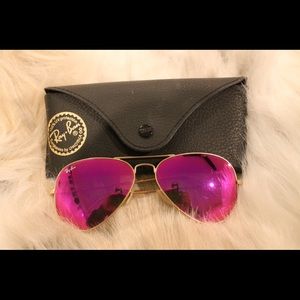 Ray-Ban Aviators - Hot Pink / Fushia